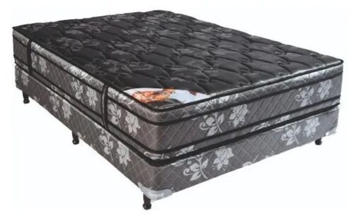 Colchon y Sommier 160×200 Alta Densidad 30 Firme Doble Pilow Euro Top Deseo